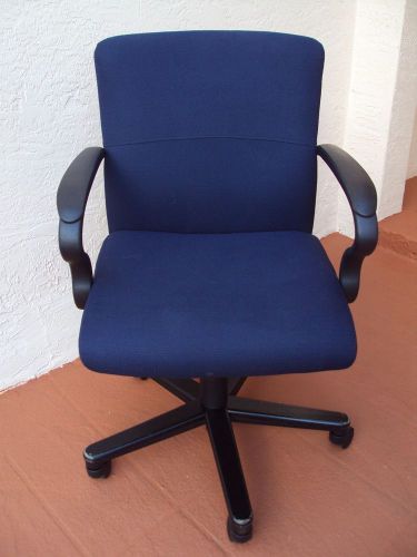 Bernhardt navy blue  office chair for sale