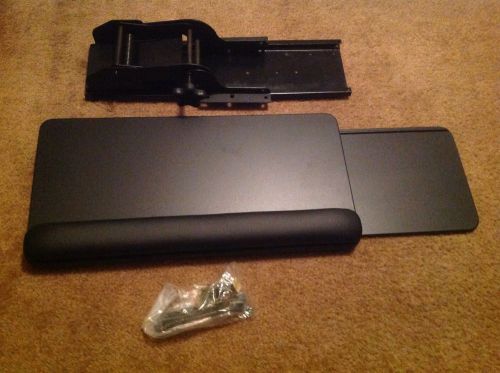 New Grand Stands Keyboard Platform &amp; Mouse Tray w/ Retractable Track 17 5/8&#039;&#039;