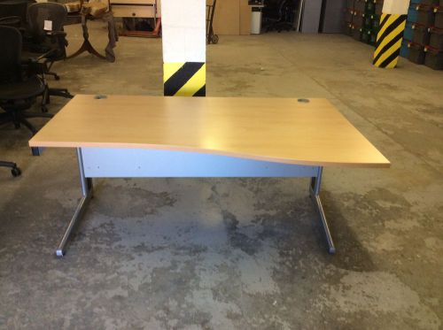 Right hand return desk with back panel