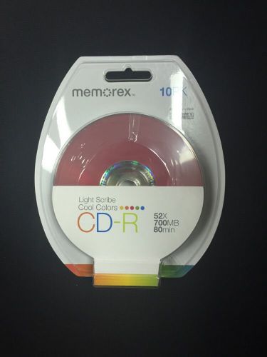 Memorex 10pk Light Scribe Cool Colors CD-R