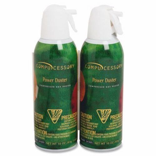 Compucessory Air Duster Cleaner, Moisture-free/Ozone Safe, 10oz, 2/PK (CCS24302)