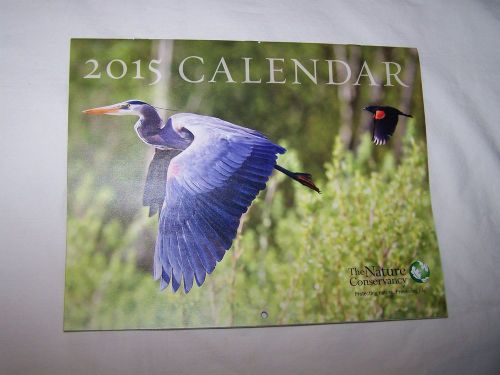 2015 the nature conservancy wall calendar; vibrant pictures; free shipping for sale