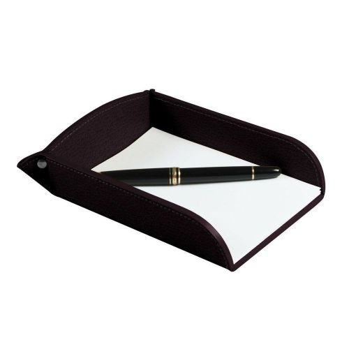 LUCRIN - Small A6 Paper holder - Granulated Cow Leather - Burgundy
