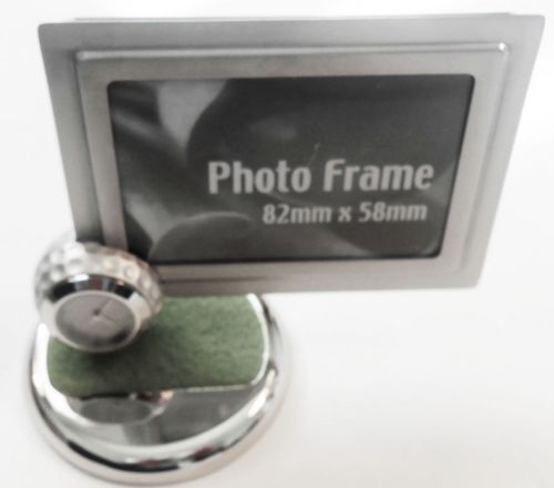 Golf Photo Frame With Clock