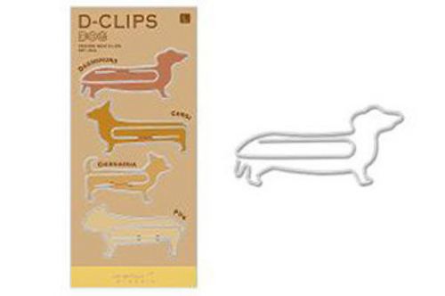 Midori D-Clip Paper Clips Dogs L size