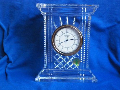Waterford crystal - atrium clock, nib 7 inches tall - for the desk/bookcase/home for sale