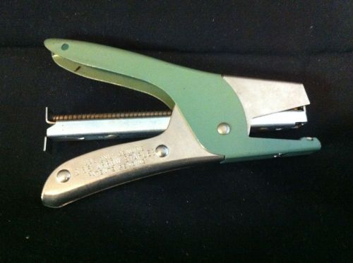 Vintage Green Metal Arrow Fastener S66 Hand Stapler