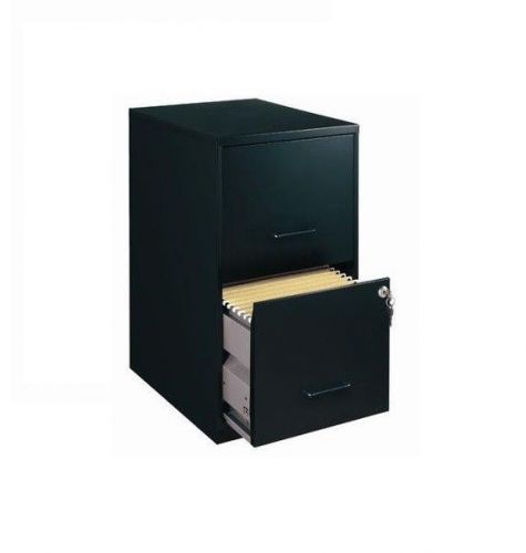 New home office 18&#034; deep 2 drawer file cabinet black for sale