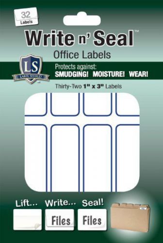 1&#034; x 3&#034; Write n&#039; Seal Self-Laminating Office Supply Labels ( Lot of 10)