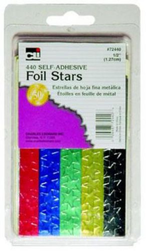 Charles Leonard Self-Adhesive Labels Foil Stars
