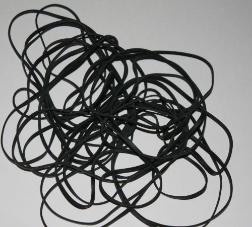 25 trash can rubber band bandz-size 117b- 7&#034; x 1/8&#034;-fits 13 gallon kitchen black for sale