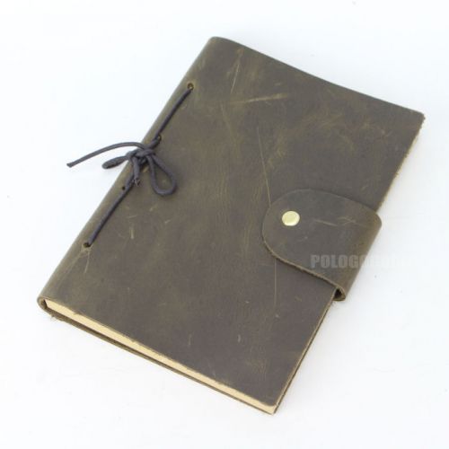 14.5X20cm loose Leaf 100 pages Notepad genuine Leather cover vintage style 51