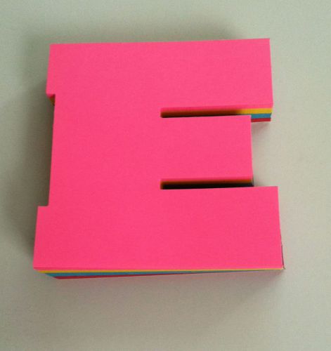 Notepad - COLORBOK letter E - 4 colors