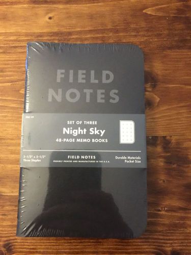 Field Notes Summer Colors 2013 - Night Sky - Sold Out Sealed Memo Notebook