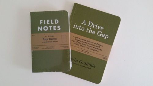 Field Notes Game Day Fall 2012 Edition sealed pack &amp; &#034;A Drive into the Gap&#034;