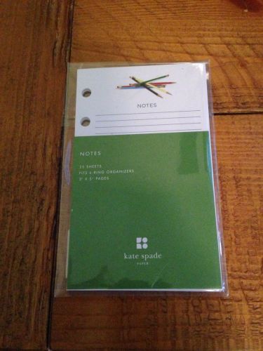 Kate spade insert paper notes insert new in packages lot of 5 for sale