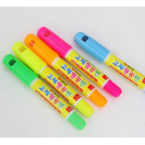 Dong-A Jet Stick RoundType Highlighter Pen. Text Underline -5 Pcs Choose Colors