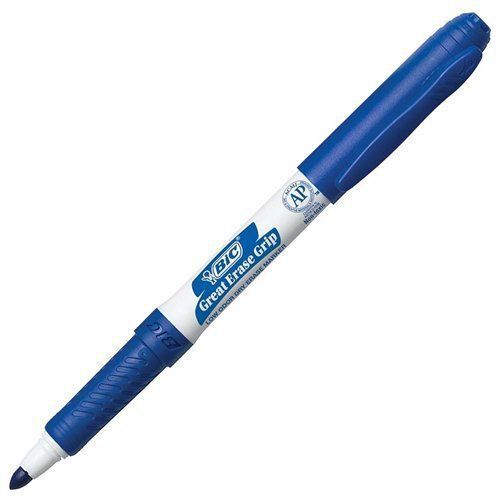 Bic Great Erase Whiteboard Marker - Fine Marker Point Type - Blue Ink (gde11be)