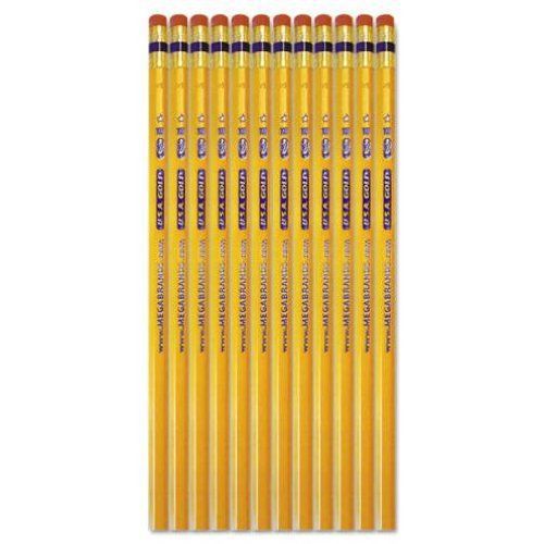 The Write Dudes U.S.A. Gold American Cedar #2 Pencils, 12 count
