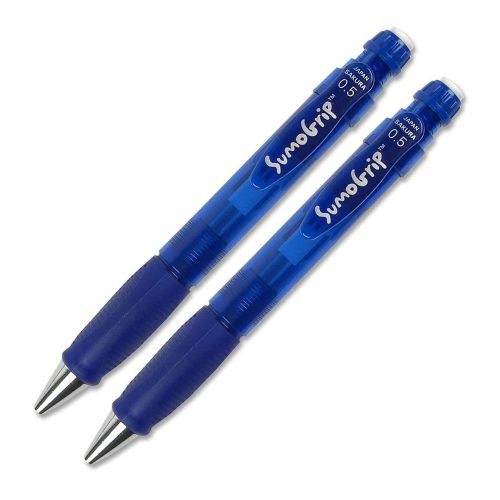 Sakura sumo grip mechanical pencil with eraser 0.5mm width blue case, 2 sets for sale
