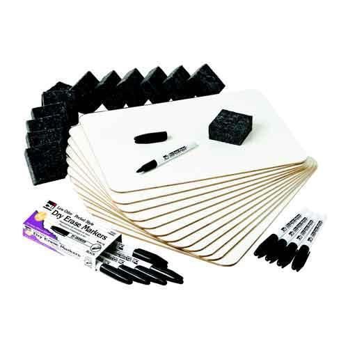 Dry Erase Lapboard Class Pk 12 Each: Lapboards Markers and Erasers 36 Count
