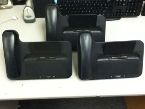 *Lot of (3) Cisco Cius HD Media Station with Standard Headset CIUS-MS-H ~See Pix
