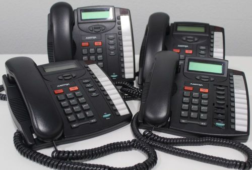 Lot of (4) Nortel Aastra Telecom M9116 Business Single-Line Telephone + Free S/H