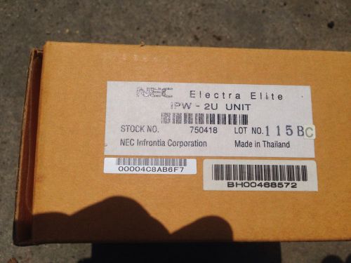 NEW NEC IPW-2U (P-P) Unit 750442 Plug-in Adapter New In Box Conventional System