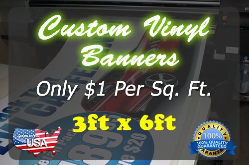 Custom Vinyl Banners - 3ft x 6ft