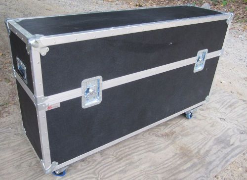 Large Wheeled ATS Custom Trade Show Travel Case For 55&#034; Flatscreen TV Stand