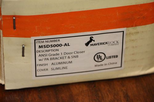 Maverick Commercial Grade 1 Adjustable Size Door Closer  UL Aluminum / 689