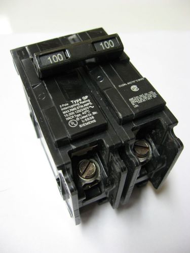 Siemens q2100 100-amp 2 pole 240-volt circuit breaker for sale