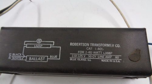 robertson transformer co. ballast cat L-405