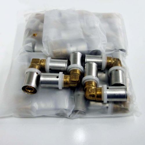 Lot 24 new pex-al-pex 1/2&#034; hydro-press brass elbows pl4 for sale