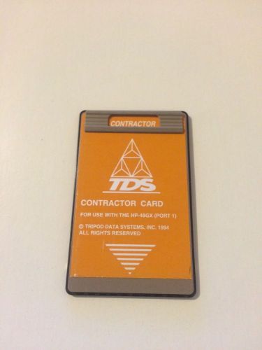 TDS Contractor Card for HP 48GX