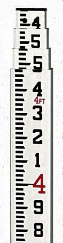 Topcon cr-13&#039; fiberglass grade rod inches level rod for sale