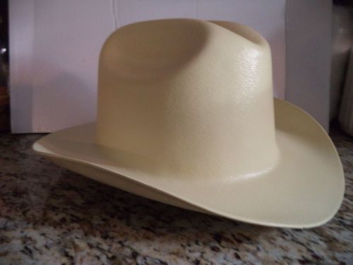 Outlaw Cowboy Style Safety Hard Hat &#034;TAN&#034; Ratchet Susp ANSI/OSHA Approved!