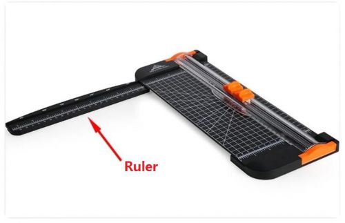 A4 Paper Cutter Ruler Trimmer Portable Easy Light Weight Safe Black