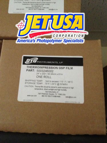 Oyo thermoimpression gsp film™ for liberator™ gs 624 film imager - 24&#034; x 200&#039; for sale