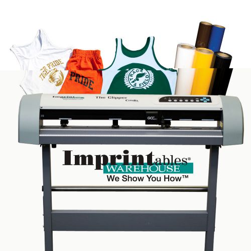 The Clipper 24&#034; Vinyl Cutter, Stand and Heat Transfer Materials Package