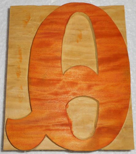 Letterpress Letter &#034;Q&#034; Wood Type Printers Block Typography Collection.B915
