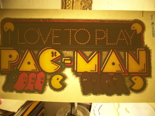 &#034;Pac-Man Love to Play&#034;, Vintage Transfer (Iron-on heat transfer only)