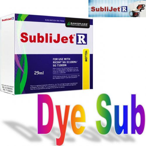 SUBLIJET - R SUBLIMATION INK YELLOW (Y) CARTRIDGE FOR RICOH SG 3110D/SG 7100DN.