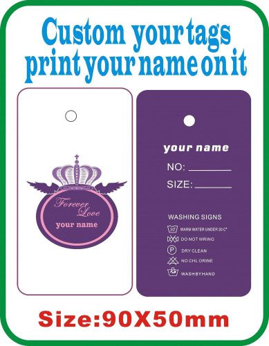 custom clothes tags,print your logo on tags 300gsm  500PCS/lot free design