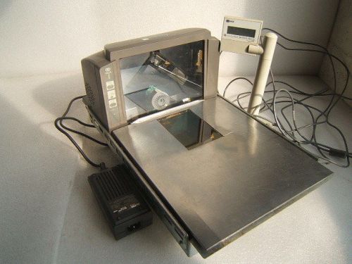 Ncr 7872-2000 barcode scanner scale w/ power supply - grocery supermarket for sale