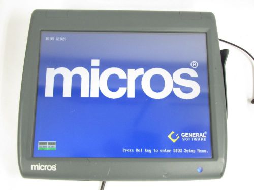 MICROS WORKSTATION 5 SYSTEM WS5 POS TOUCH SCREEN TERMINAL w SWIPE 400814-001