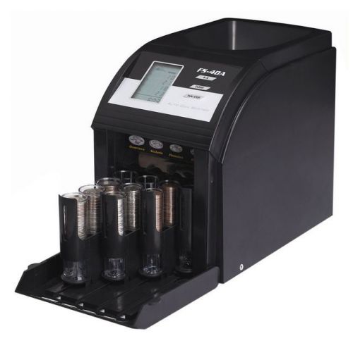 Electric digital coin counter sorter 4 row royal sovereign business vending home for sale