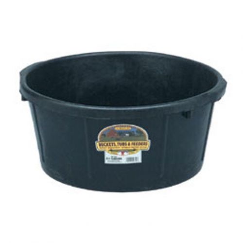 6.5 gallon rubber tub pet livestock feeding shop supplies multi purpose black for sale