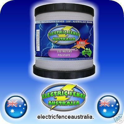 Electric fence australia polytape hottape x 200 meters for sale