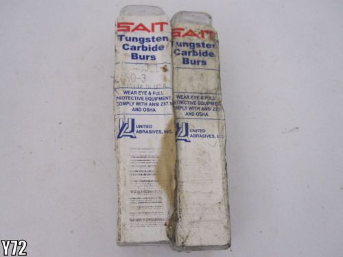 SAIT 45011 Tungsten Carbide Die Grinder Bur SD3 Doub/Alt. Cut 3/8&#034;x 5/16&#034;x 1/4&#039;&#039;